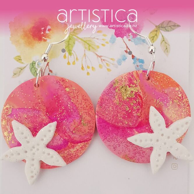 hand made stud earrings artistica polymer clay