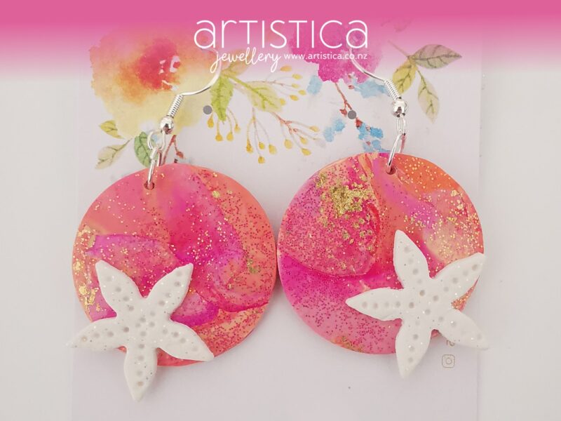 hand made stud earrings artistica polymer clay