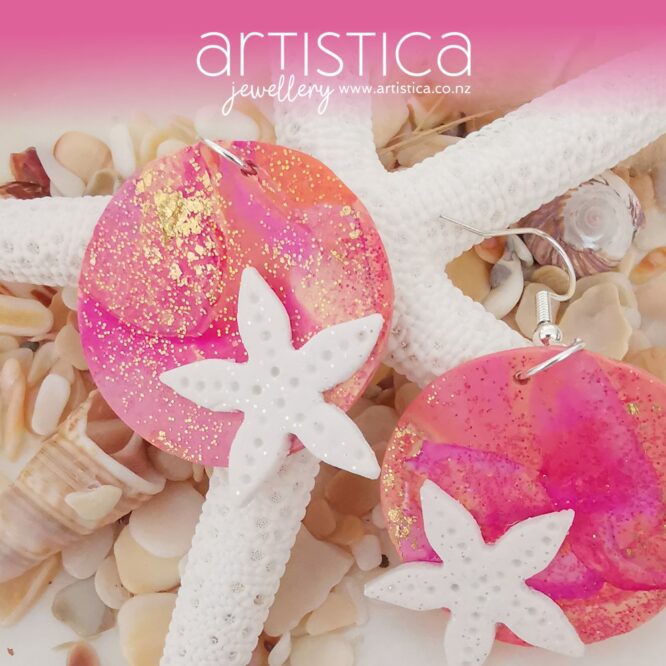hand made stud earrings artistica polymer clay