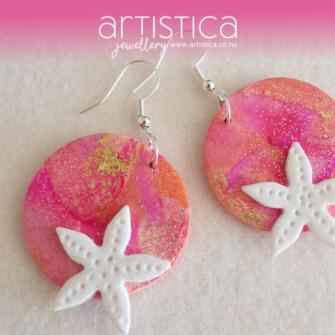 hand made stud earrings artistica polymer clay