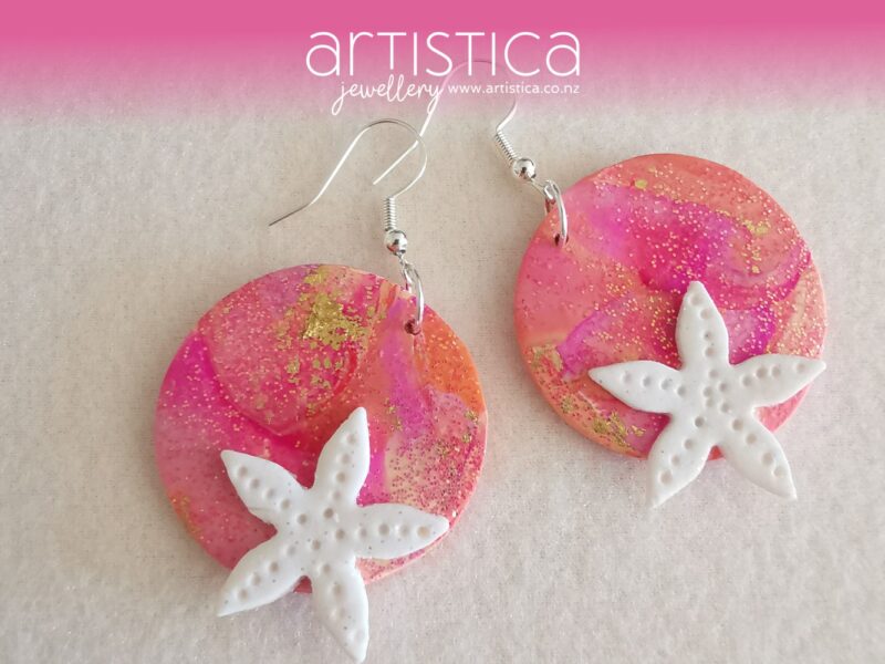 hand made stud earrings artistica polymer clay