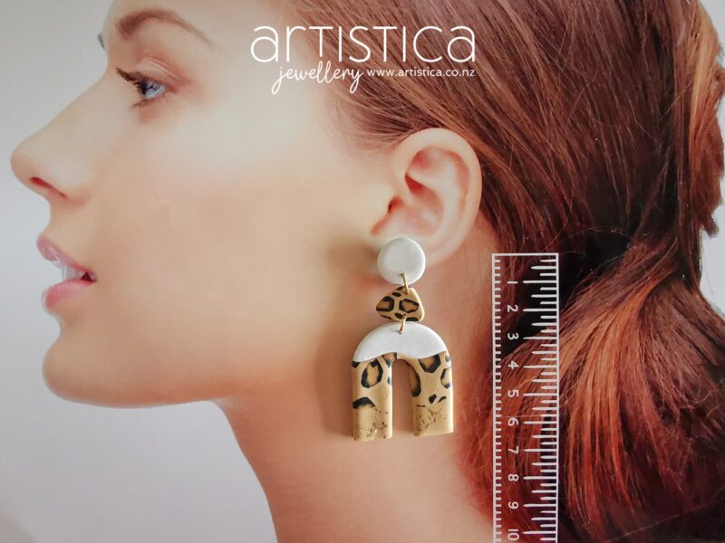 Leopard arch earrings NZ