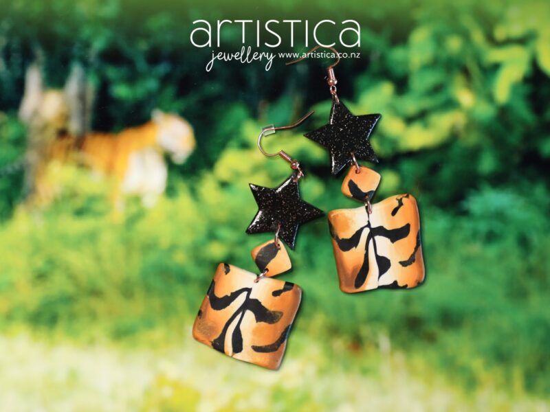 Tiger earrings NZ