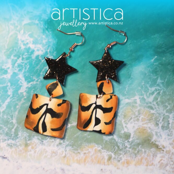 Tiger earrings NZ