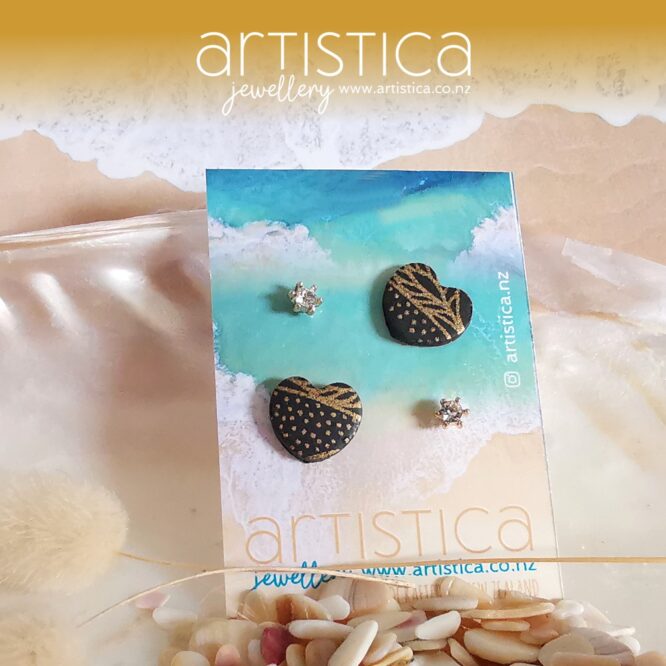 hand made stud earrings artistica polymer clay