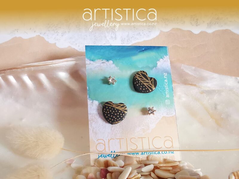 hand made stud earrings artistica polymer clay
