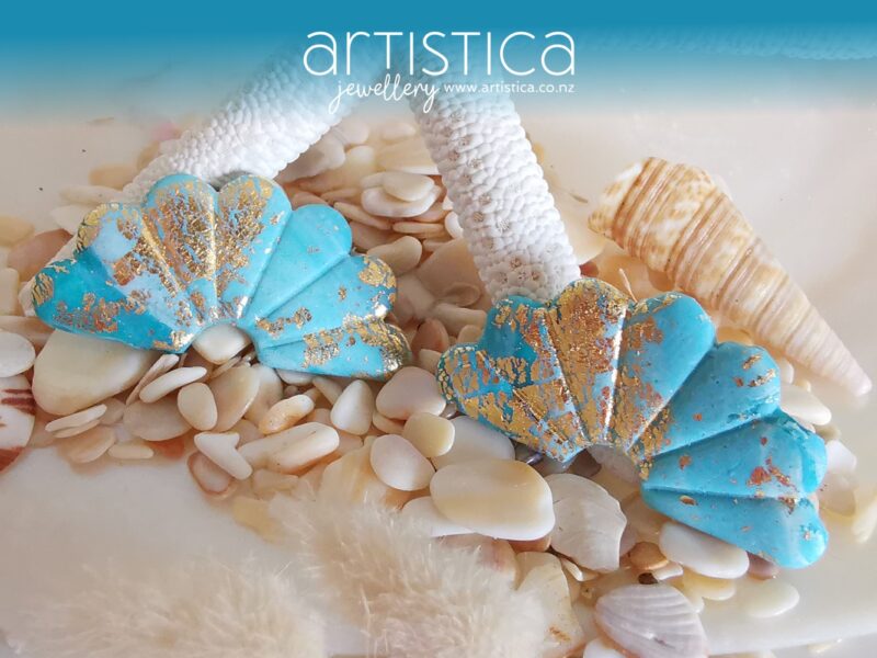 hand made stud earrings artistica polymer clay