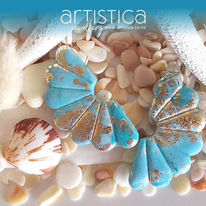 hand made stud earrings artistica polymer clay