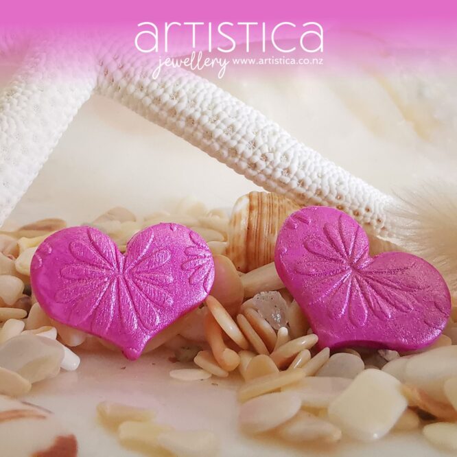 hand made stud earrings artistica polymer clay