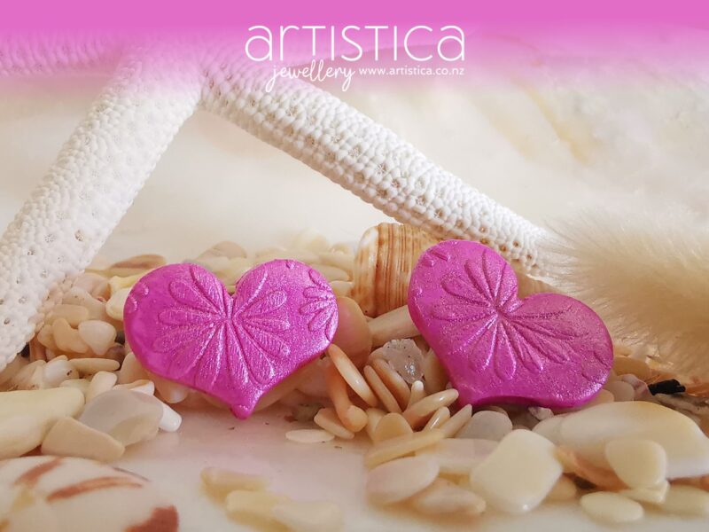 hand made stud earrings artistica polymer clay