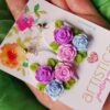 polymer clay handmade earrings roses