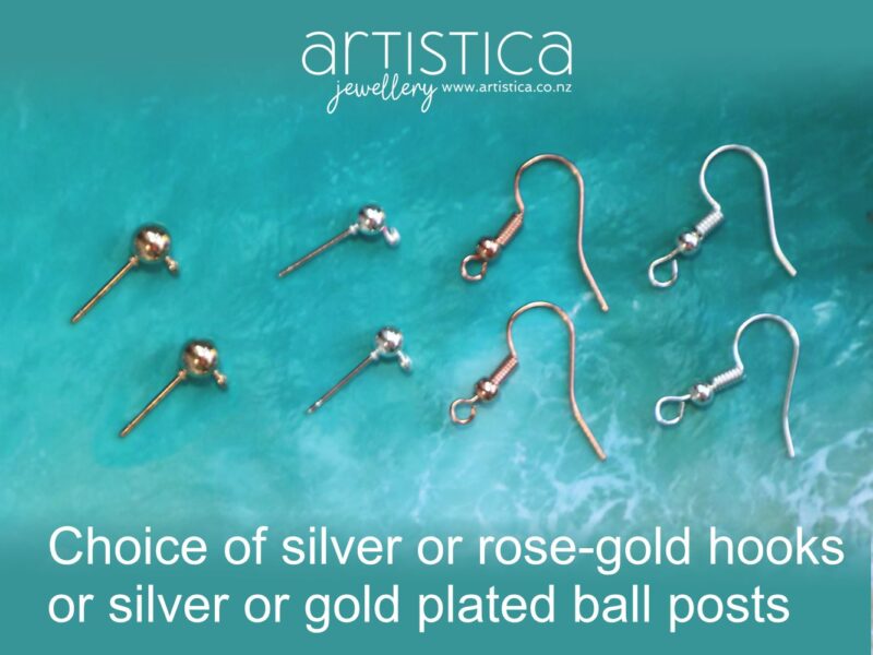 polymer clay earrings handcrafted in New Zealand by Artistica findings