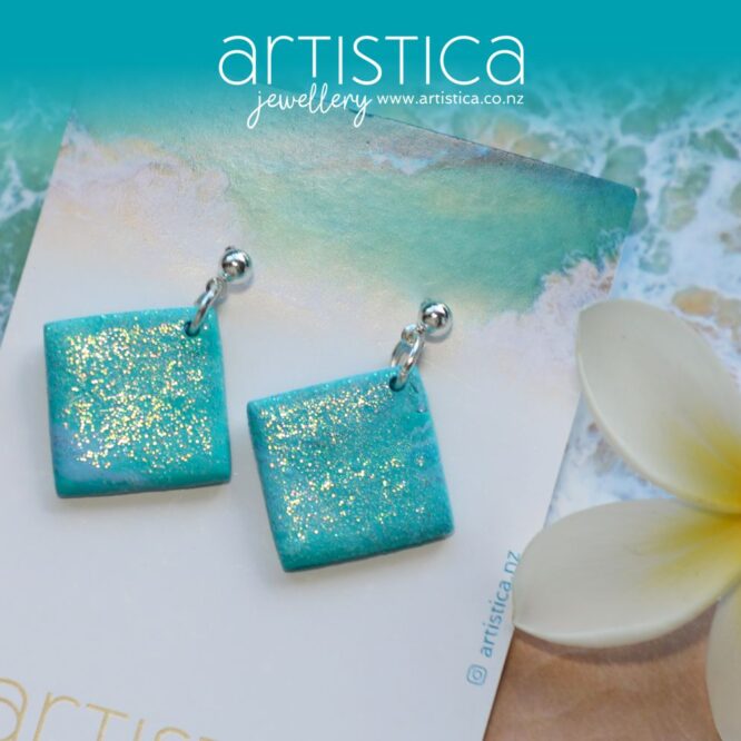 polymer clay earrings handcrafted in New Zealand by Artistica