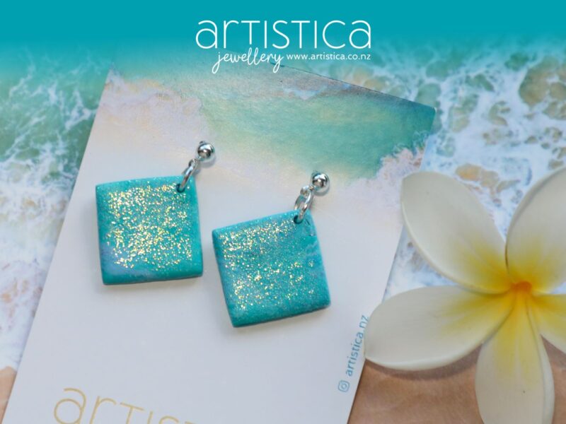 polymer clay earrings handcrafted in New Zealand by Artistica