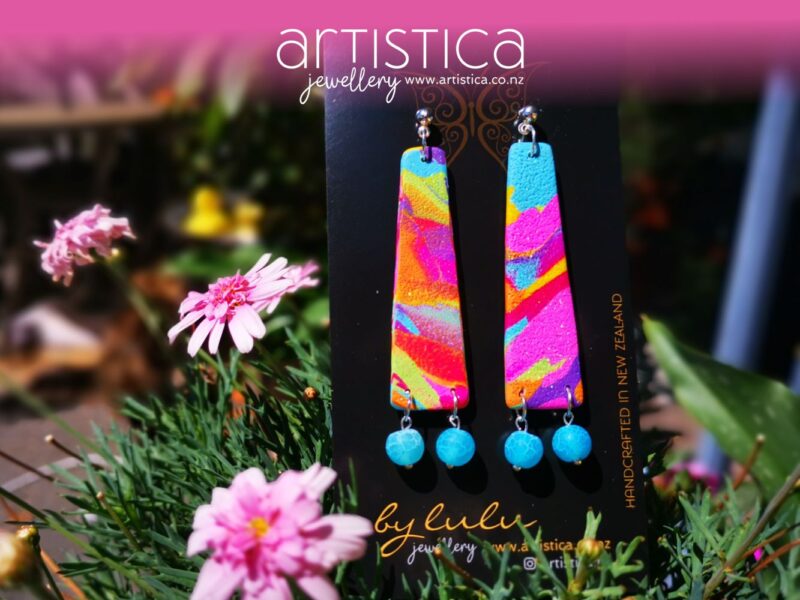 Quirky earrings nz artistica polymer clay earrings