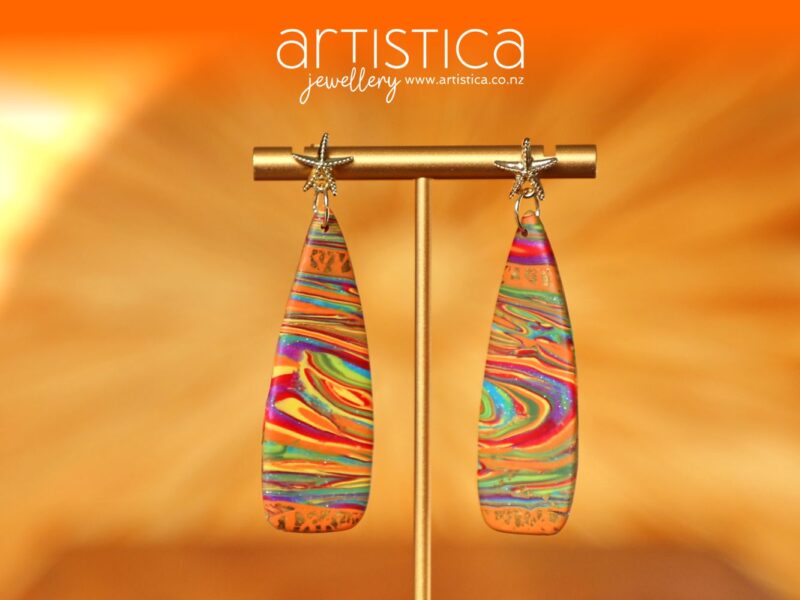 colorful earrings