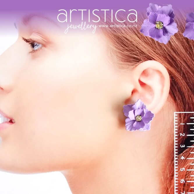flower earrings New Zealand handcrafted