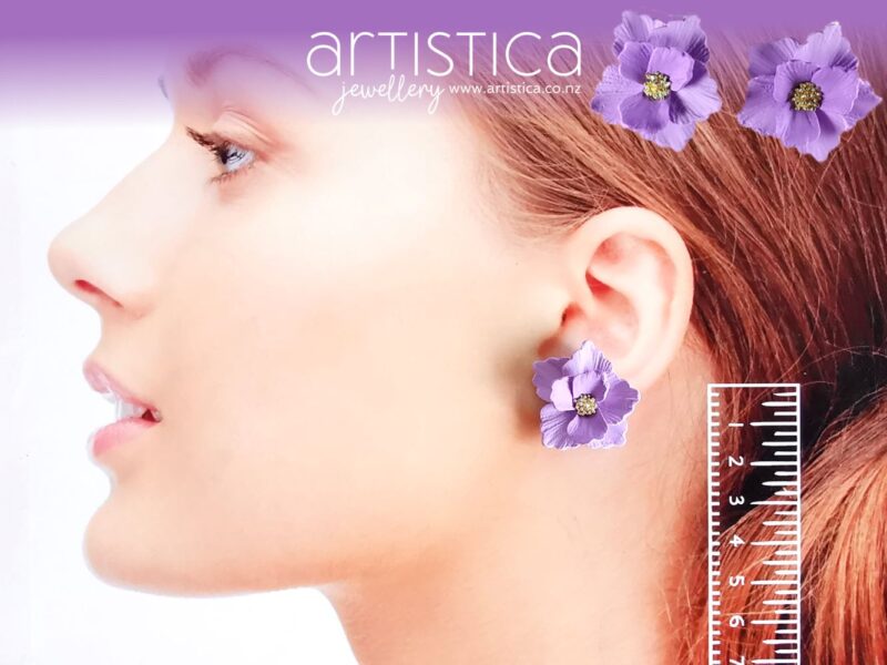 flower earrings New Zealand handcrafted